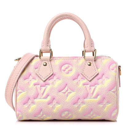 Louis Vuitton Empreinte Monogram Summer Stardust Nano Speedy Pink 1 of 9