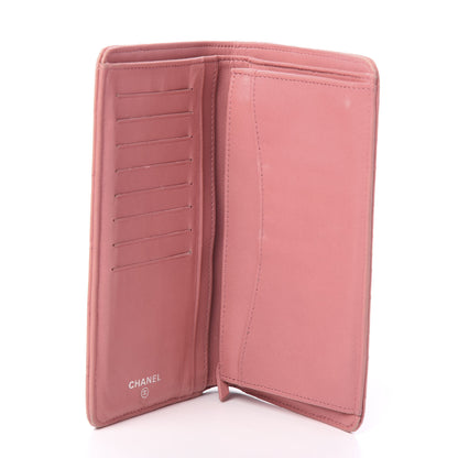 Chanel Lambskin Quilted Yen Wallet Pink 4 of 9