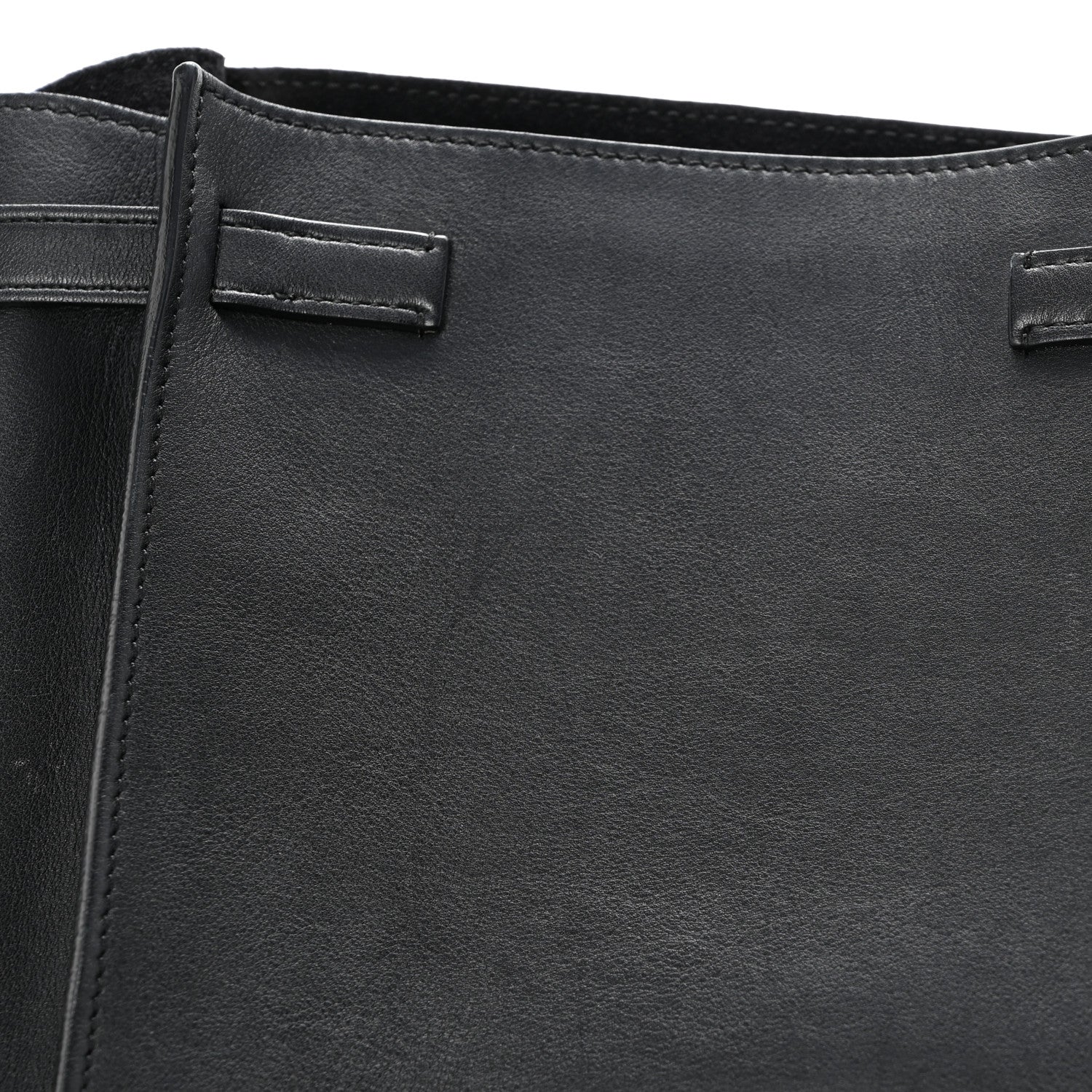 Celine Supple Grained Calfskin Long Strap Big Bag Bucket Black 14 of 14