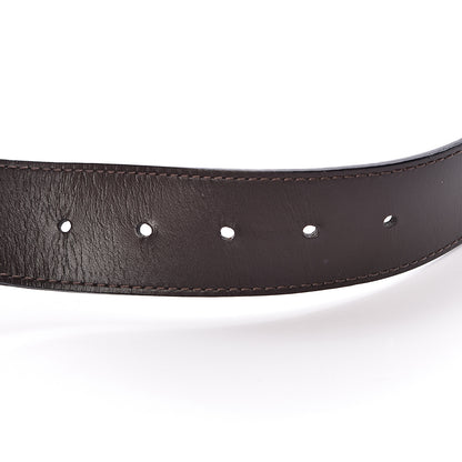Louis Vuitton Calfskin 40mm LV Initiales Reversible Belt 95 38 Dark Brown Black 6 of 8
