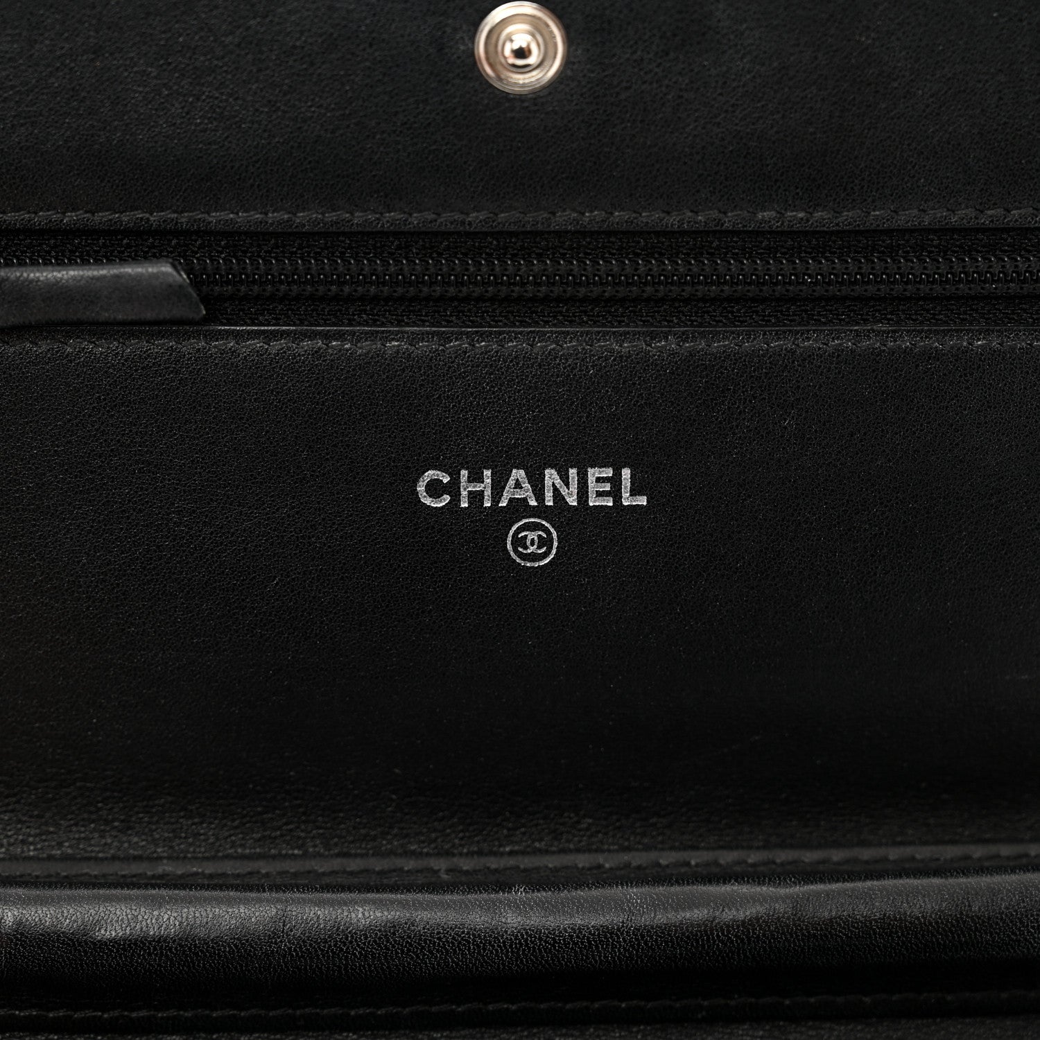 Chanel Patent Quilted Brilliant Wallet On Chain WOC Black 7 of 12