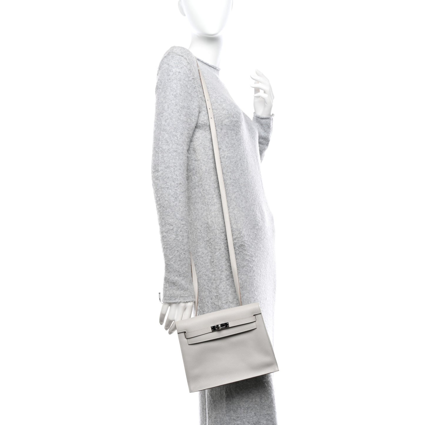 Evercolor Kelly Danse II Belt Bag Gris Perle