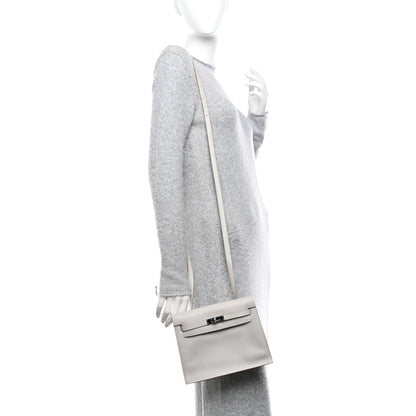 Hermes Evercolor Kelly Danse II Belt Bag Gris Perle 2 of 11