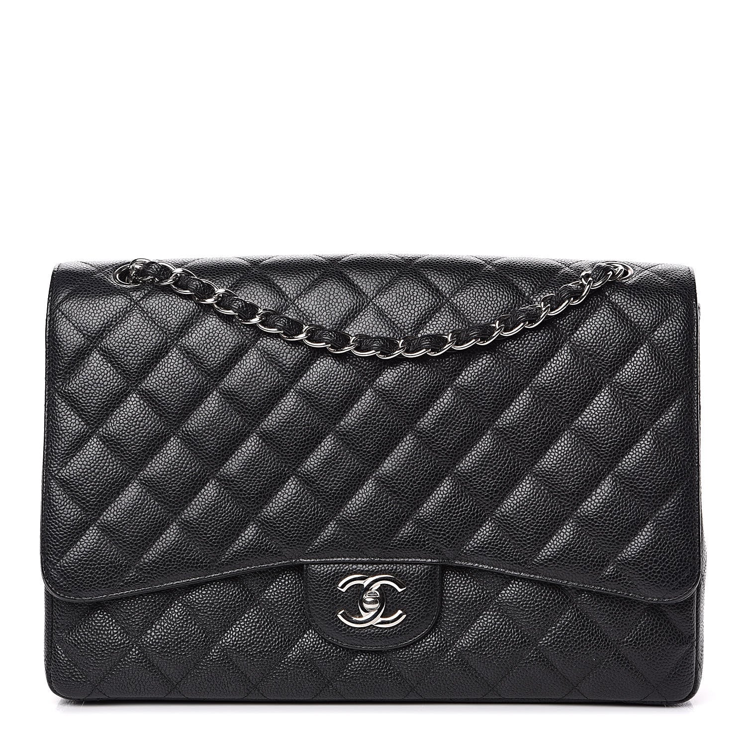 Chanel Caviar Quilted Maxi Single Flap Black 1 of 13