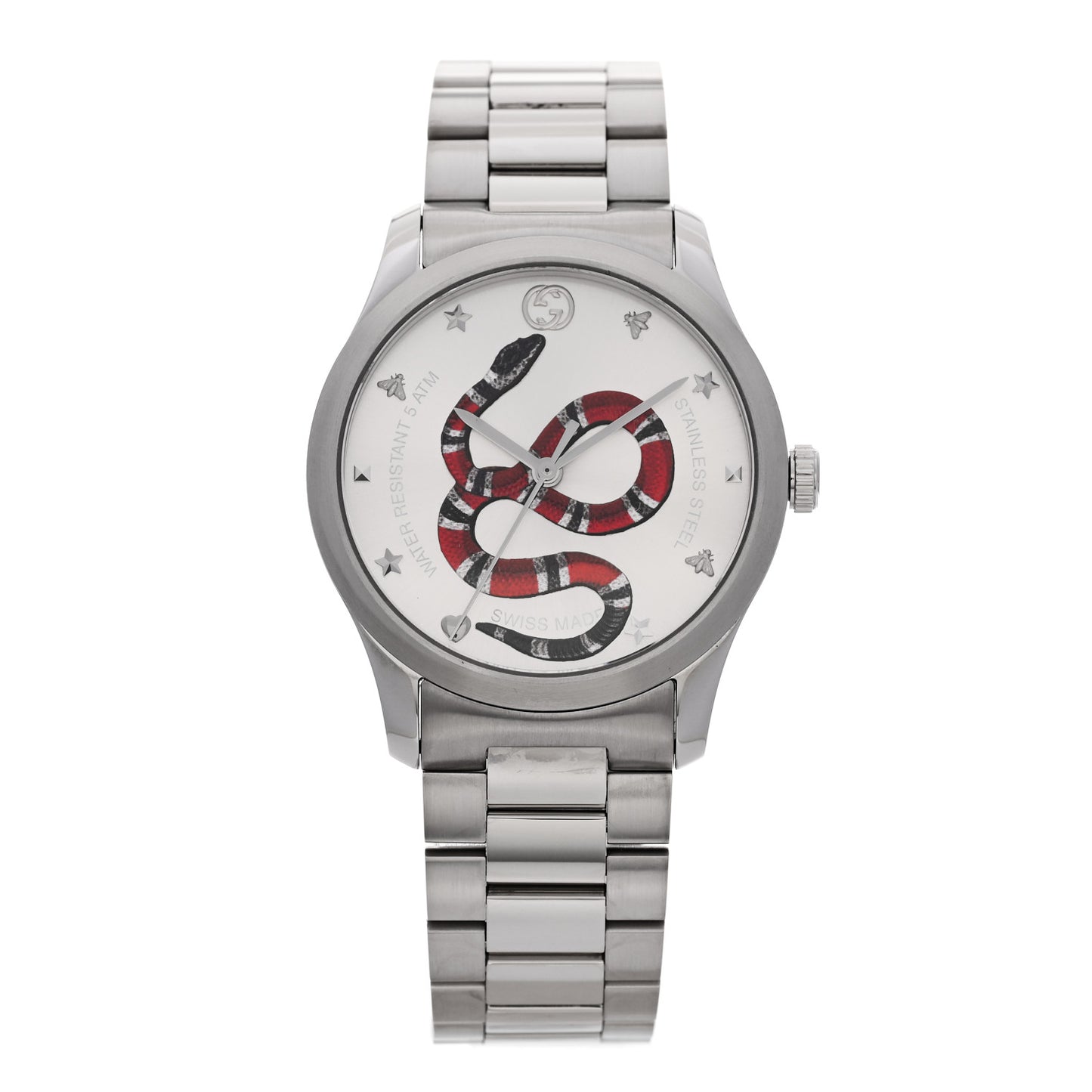 Stainless Steel 38mm G-Timeless Snake Quartz Watch