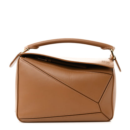 Loewe Satin Calfskin Small Puzzle Bag Oak 1 of 9