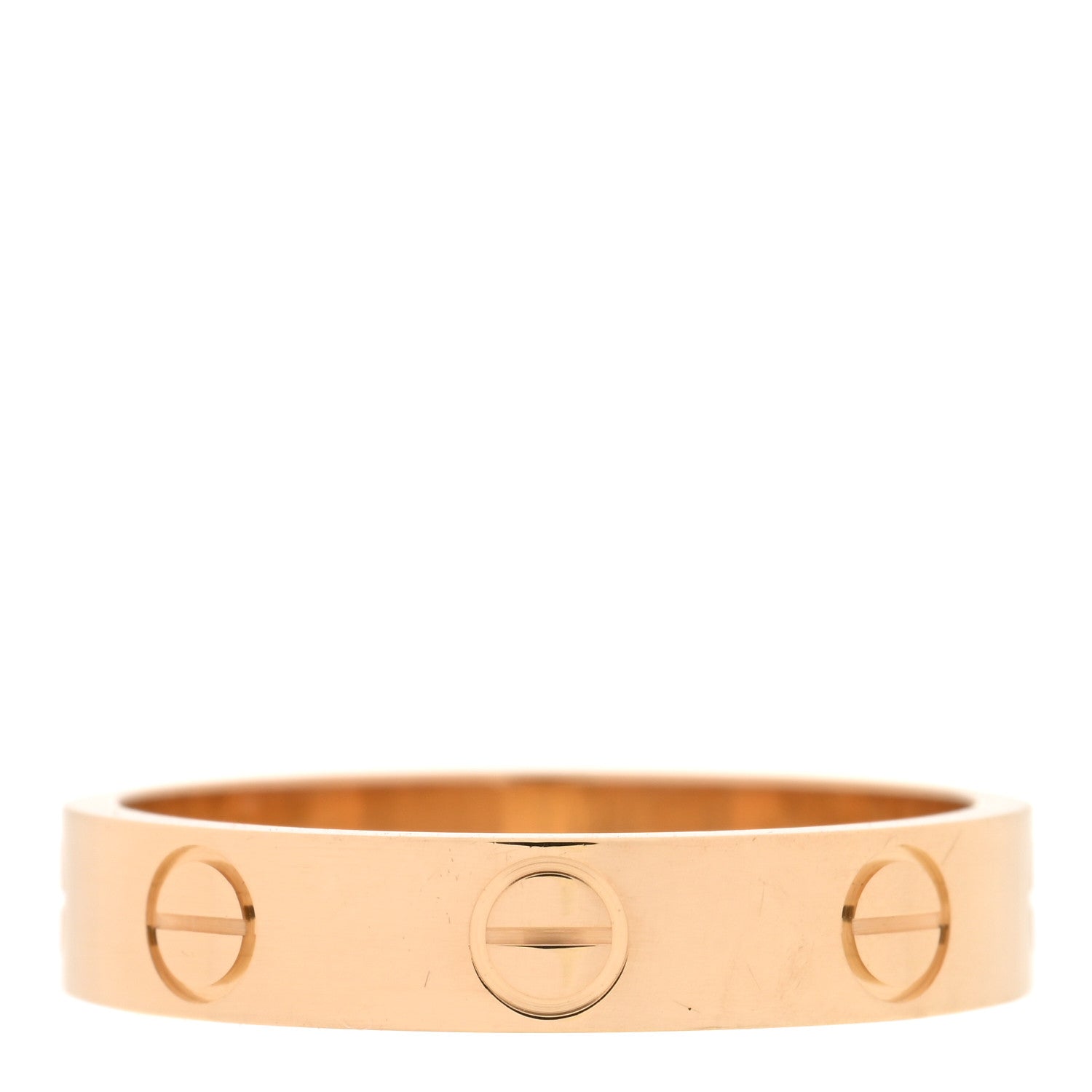 Cartier 18K Yellow Gold 3.5mm LOVE Wedding Band Ring 50 5.25 3 of 5