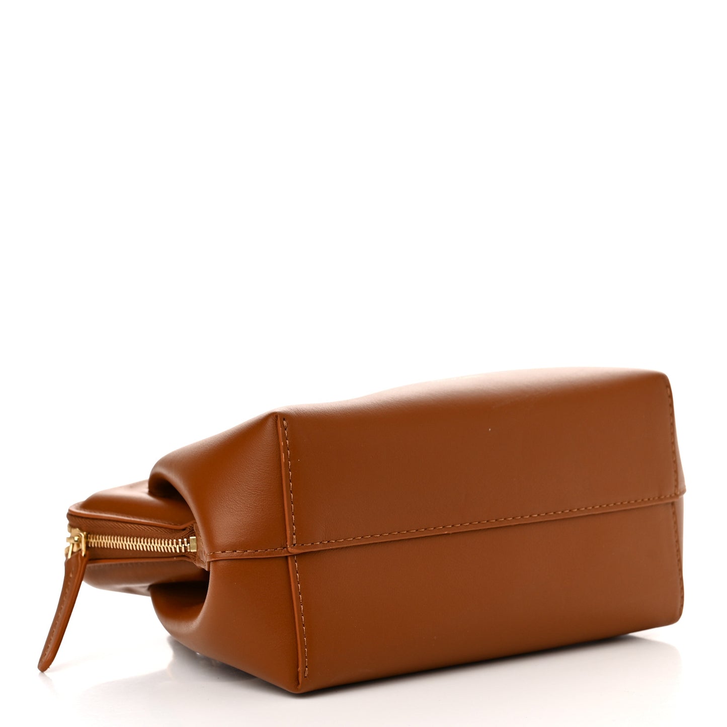 Smooth Calfskin Mini Frame Crossbody Bag Camel