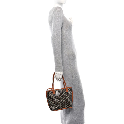 Goyard Goyardine Reversible Mini Anjou Black Gold 2 of 16