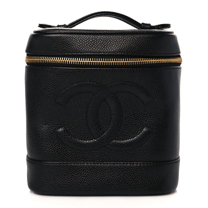 Chanel Caviar Vanity Cosmetic Case Black 1 of 11