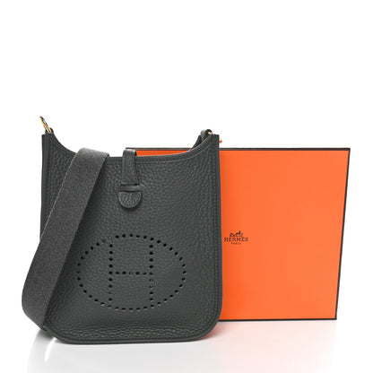 Hermes Taurillon Clemence Amazone Evelyne TPM Vert Mangrove 11 of 11