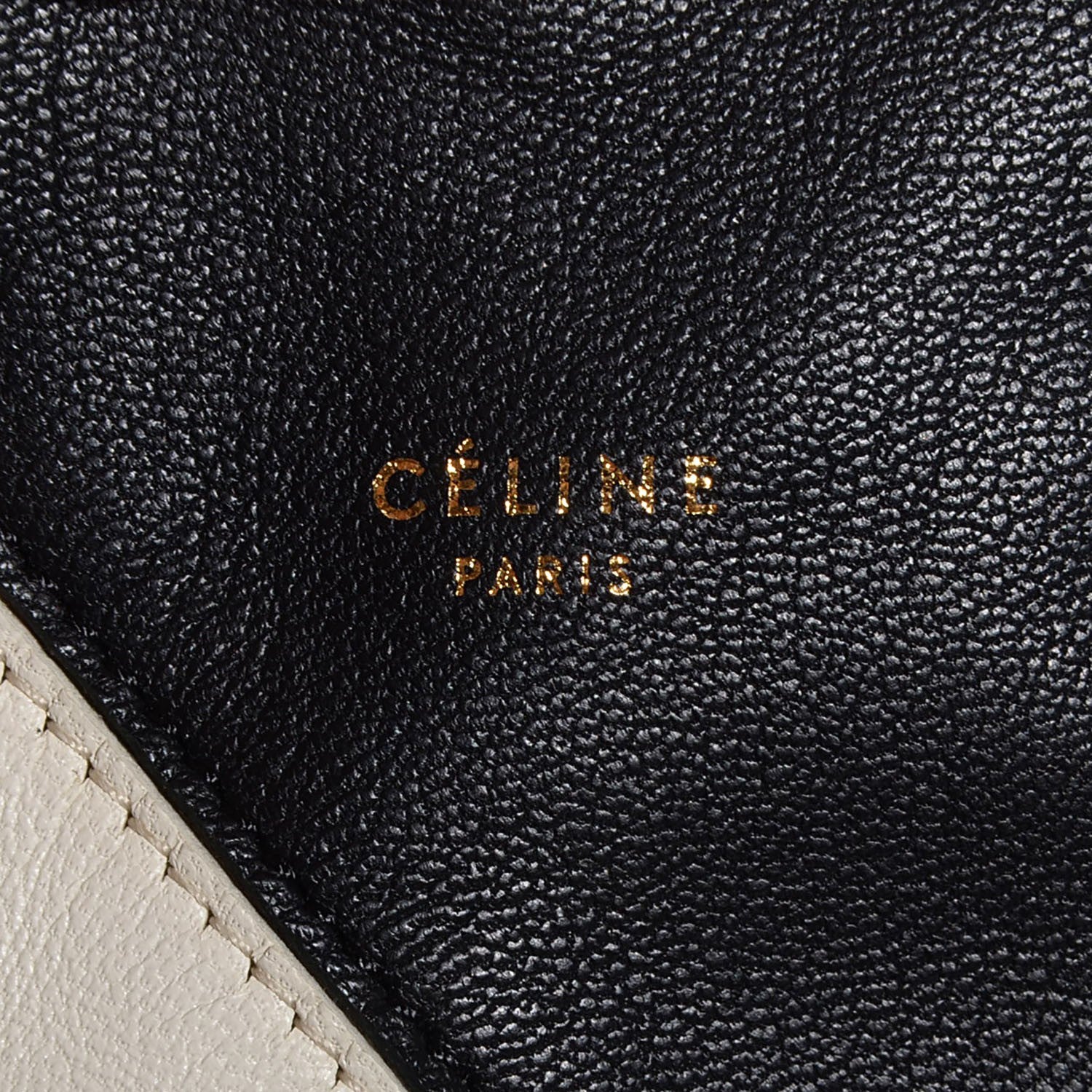 Celine Lambskin Vertical Bi-Color Coeur Cabas Black White 8 of 9