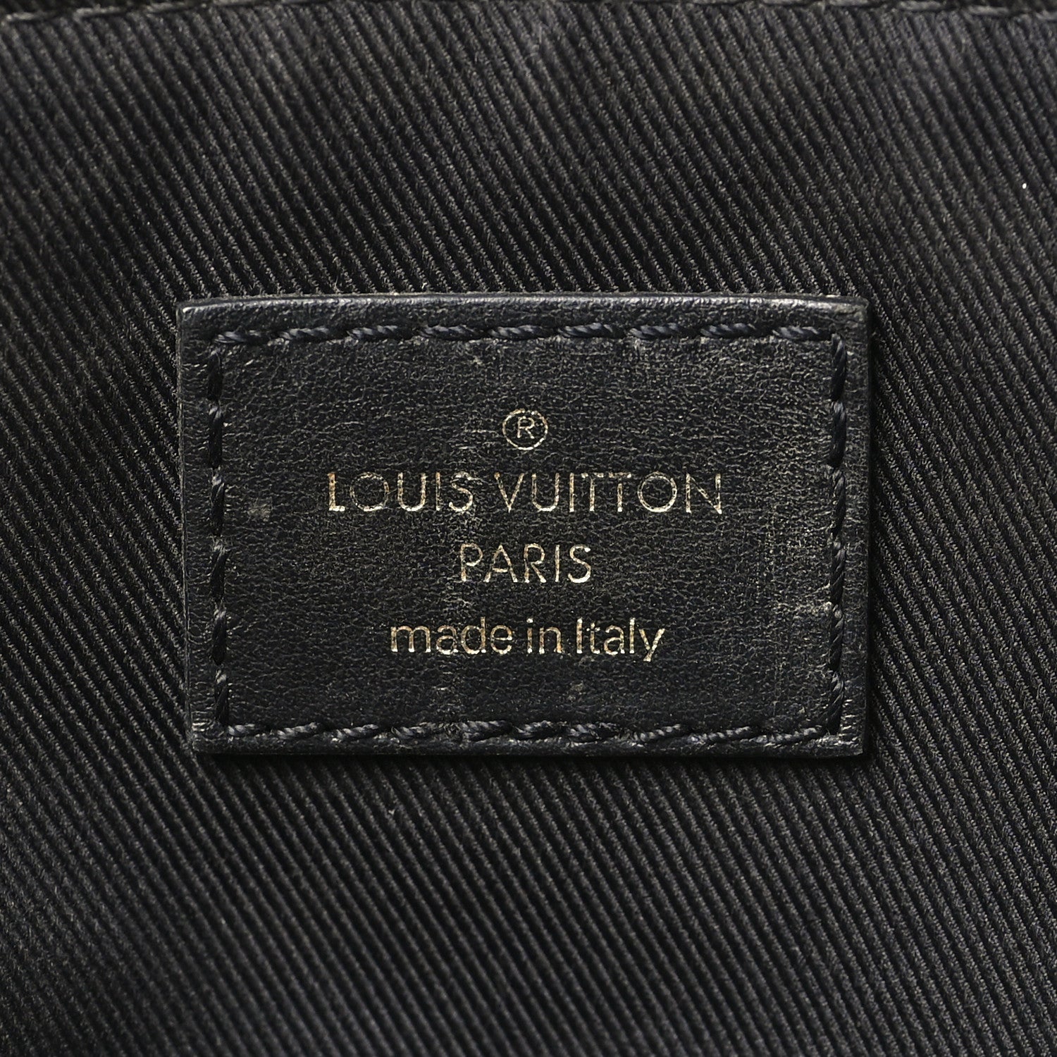 Louis Vuitton Damier Ebene Odeon Tote MM Black 6 of 12