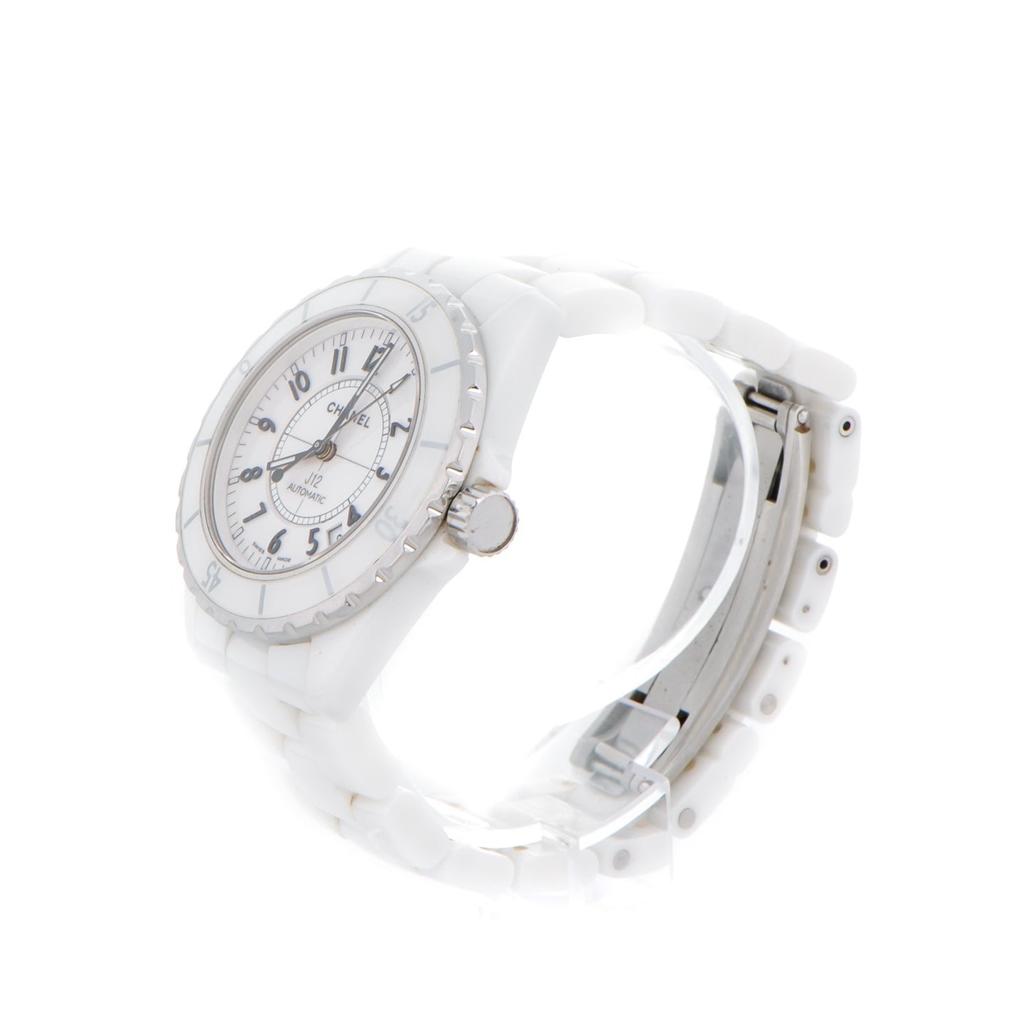 Stainless Steel Ceramic 38mm J12 Automatic Watch White