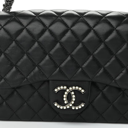 Chanel Lambskin Medium Westminster Pearl Flap Black 8 of 10