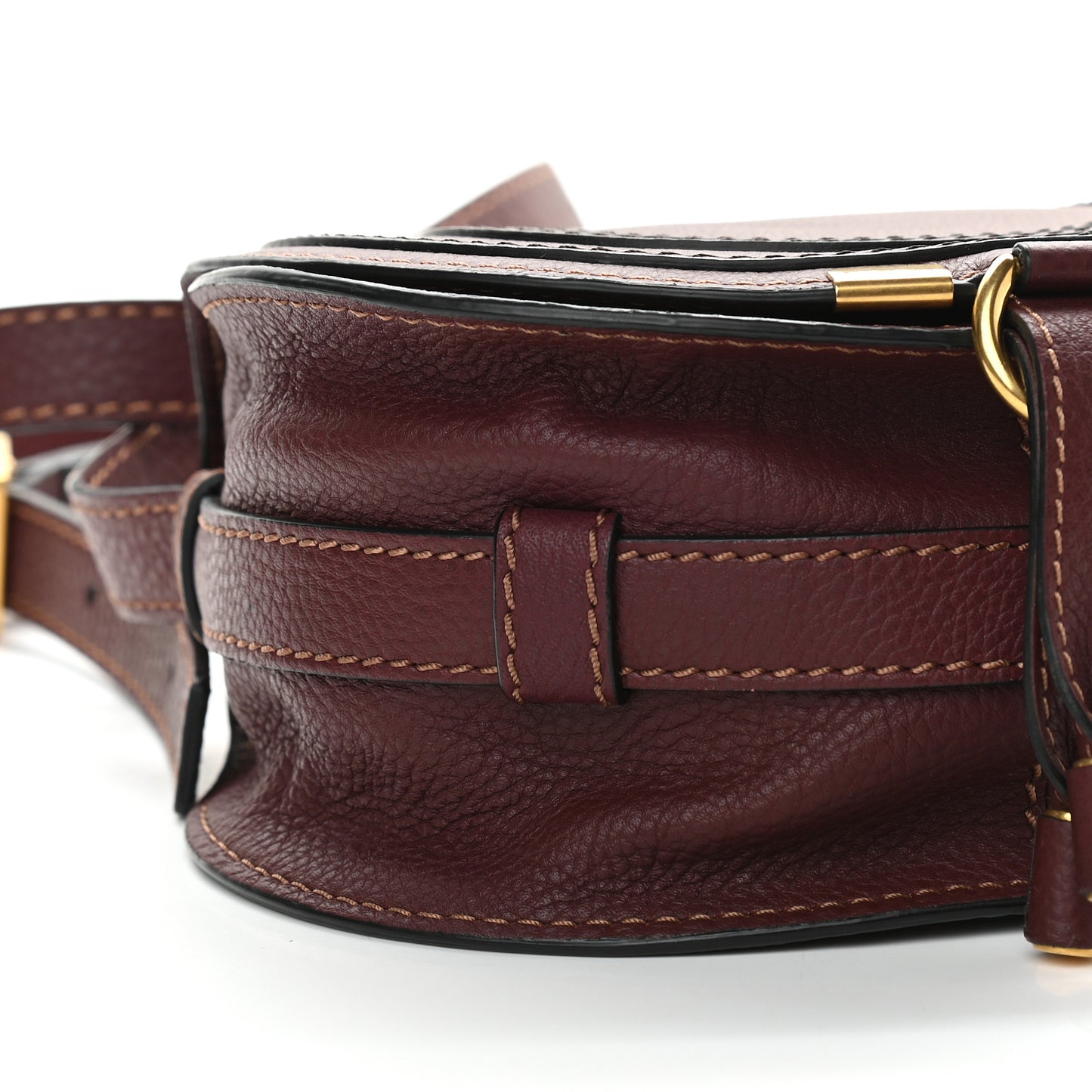 Calfskin Mini Marcie Round Crossbody Bag Wild Purple