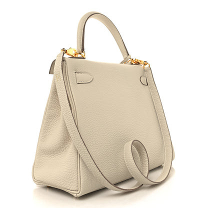 Hermes Togo Kelly Retourne 28 Craie 3 of 11