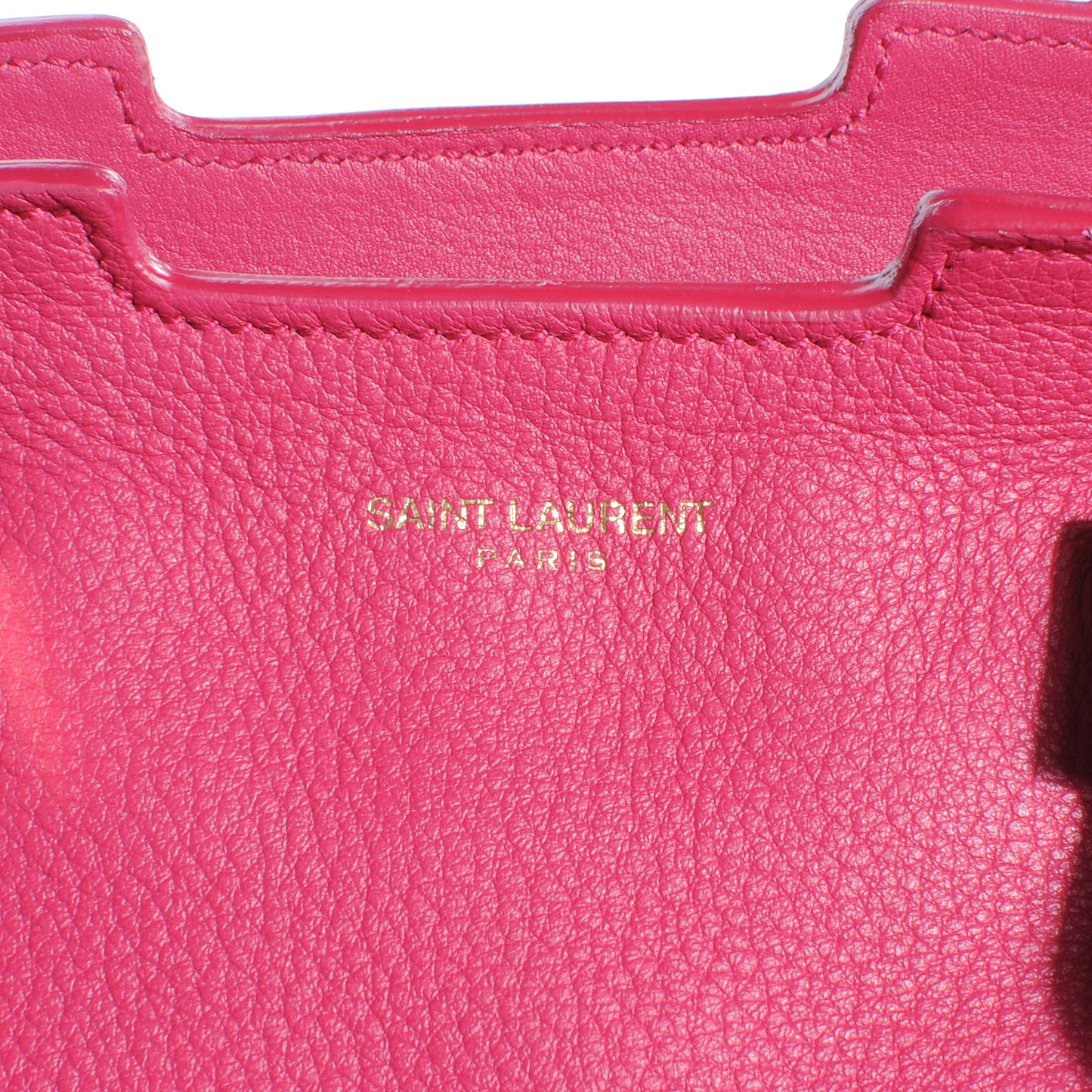 Leather Petit Cabas Y Chyc Tote Fuchsia
