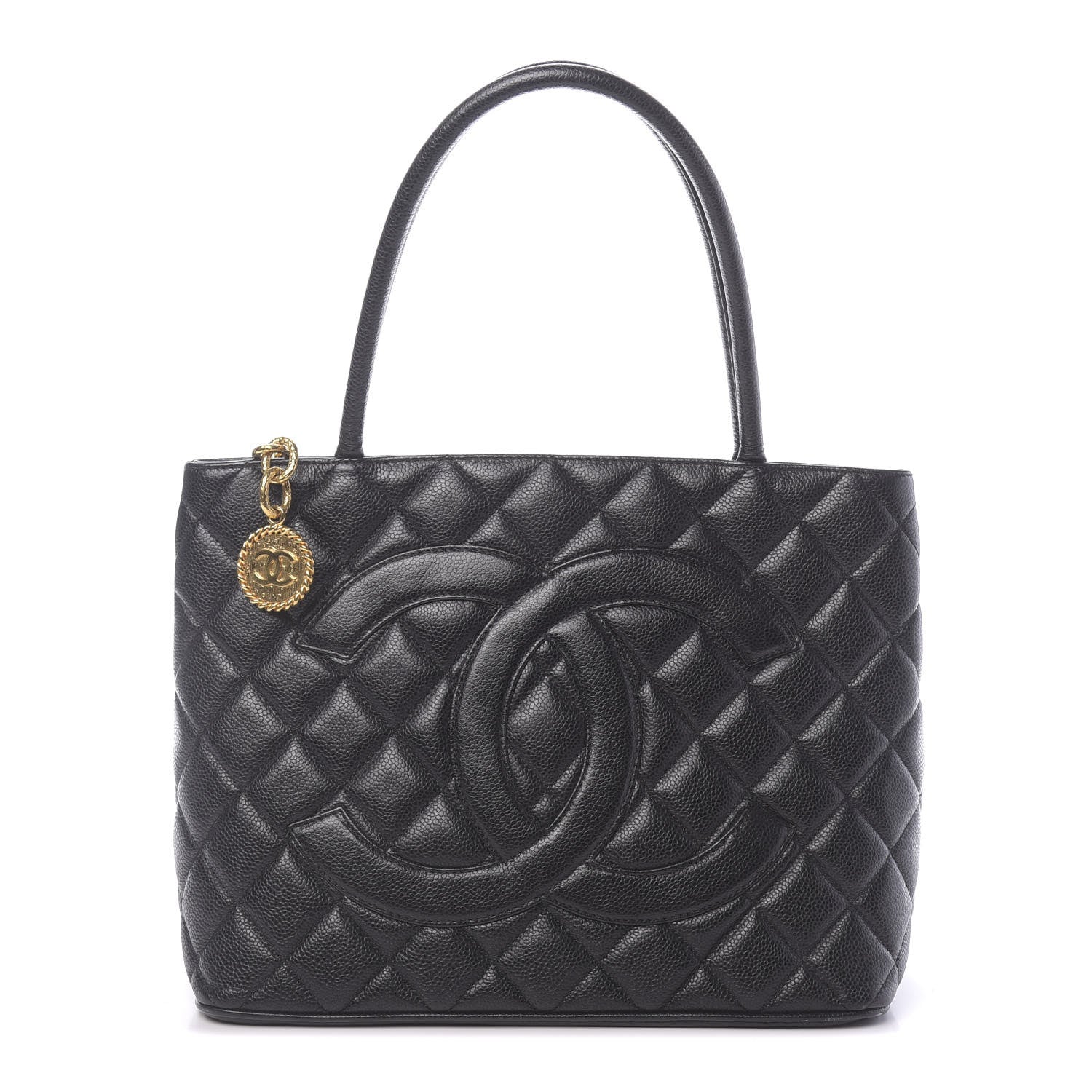 Chanel Caviar Quilted Medallion Tote Black 1 of 10