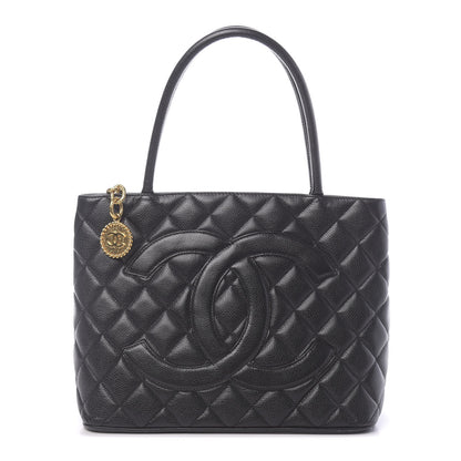 Chanel Caviar Quilted Medallion Tote Black 1 of 10