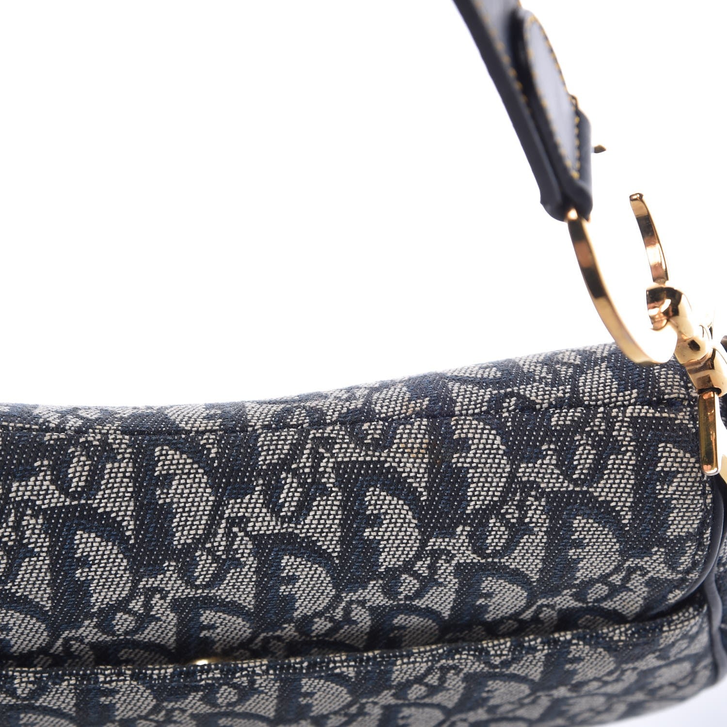Christian Dior Monogram Saddle Bag Blue 8 of 12