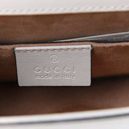 Gucci Calfskin Mini Sylvie Chain Shoulder Bag White 5 of 11