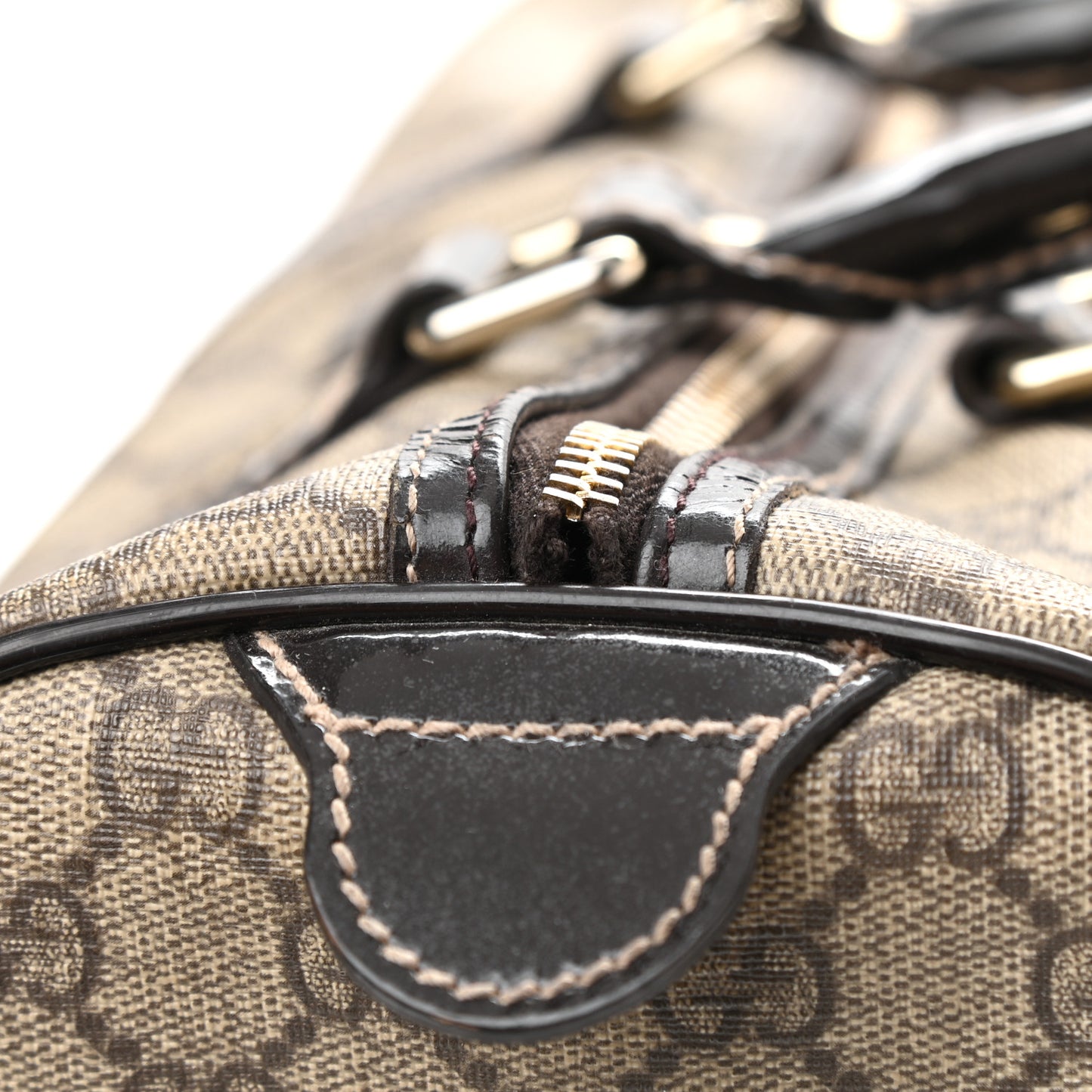 GG Plus Monogram Medium Joy Boston Dark Brown