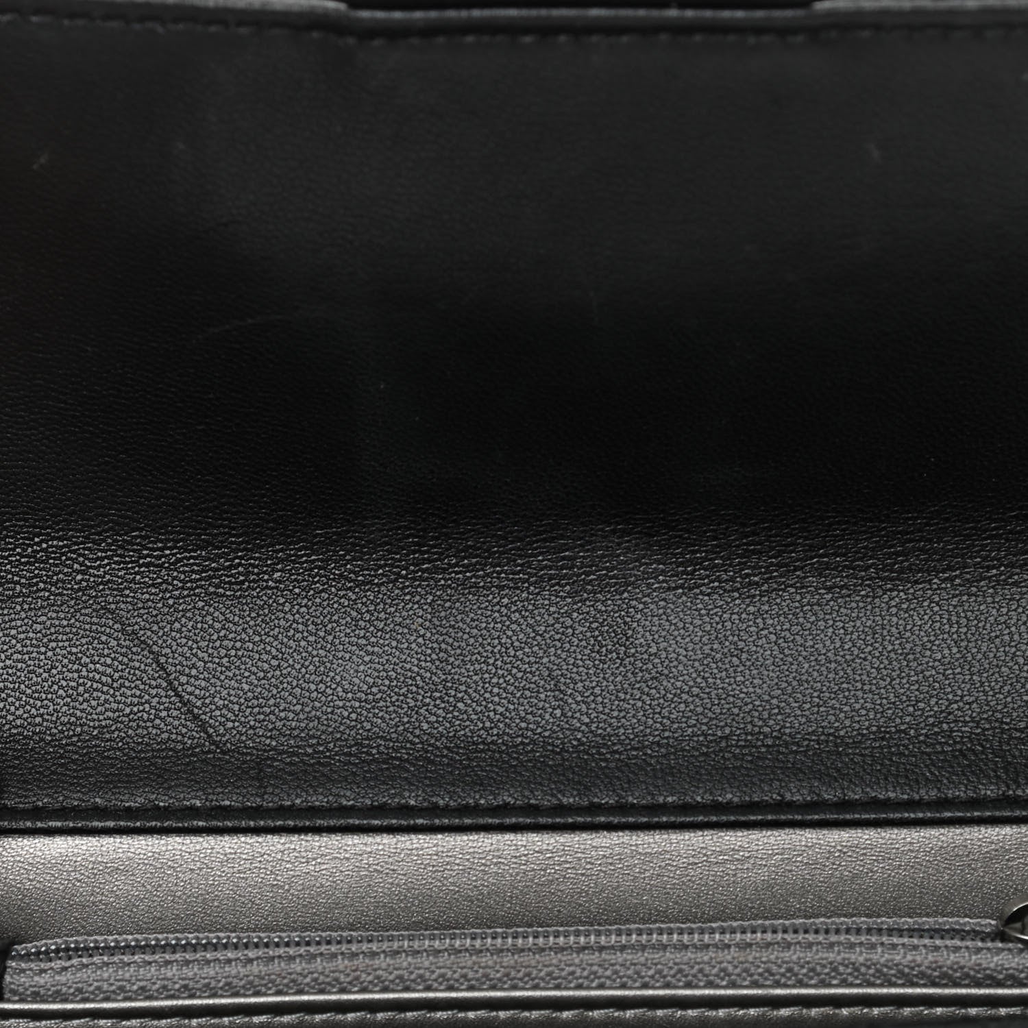 Chanel Goatskin Quilted Logo Small Chic Flap Black 11 of 18