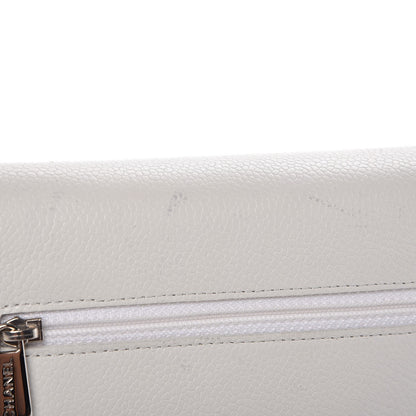 Chanel Caviar Timeless CC Wallet on Chain WOC White 10 of 11