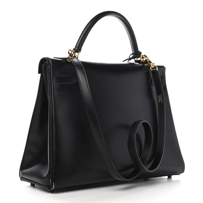 Hermes Box Kelly Retourne 32 Black 3 of 22