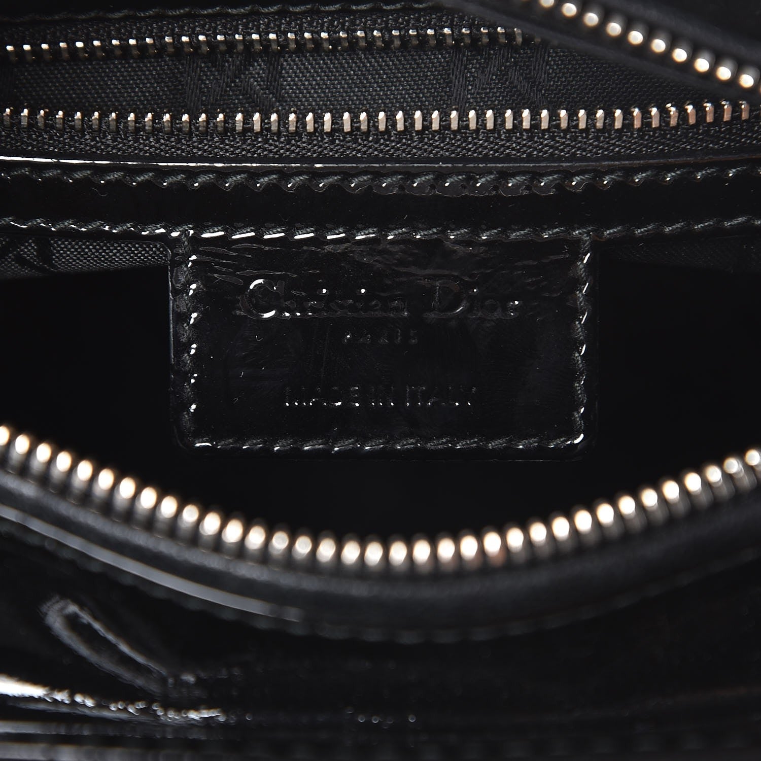 Christian Dior Patent Cannage Medium Lady Dior Black 7 of 8