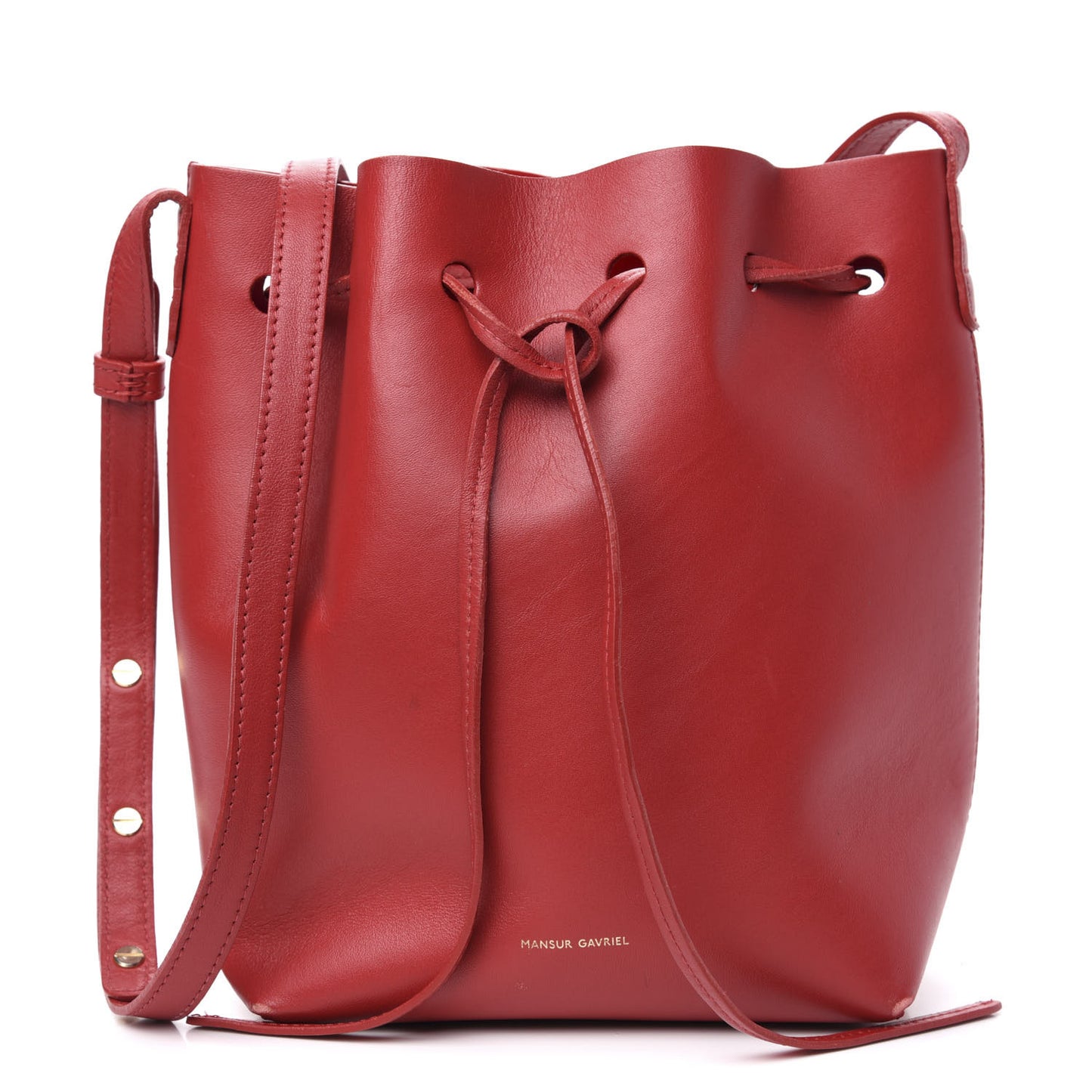 Calfskin Mini Bucket Bag Flamma