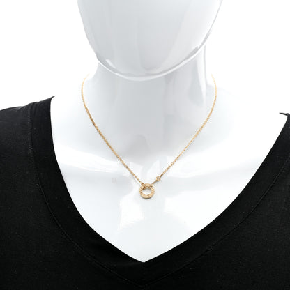 Cartier 18K Yellow Gold 2 Diamond LOVE Necklace 2 of 6