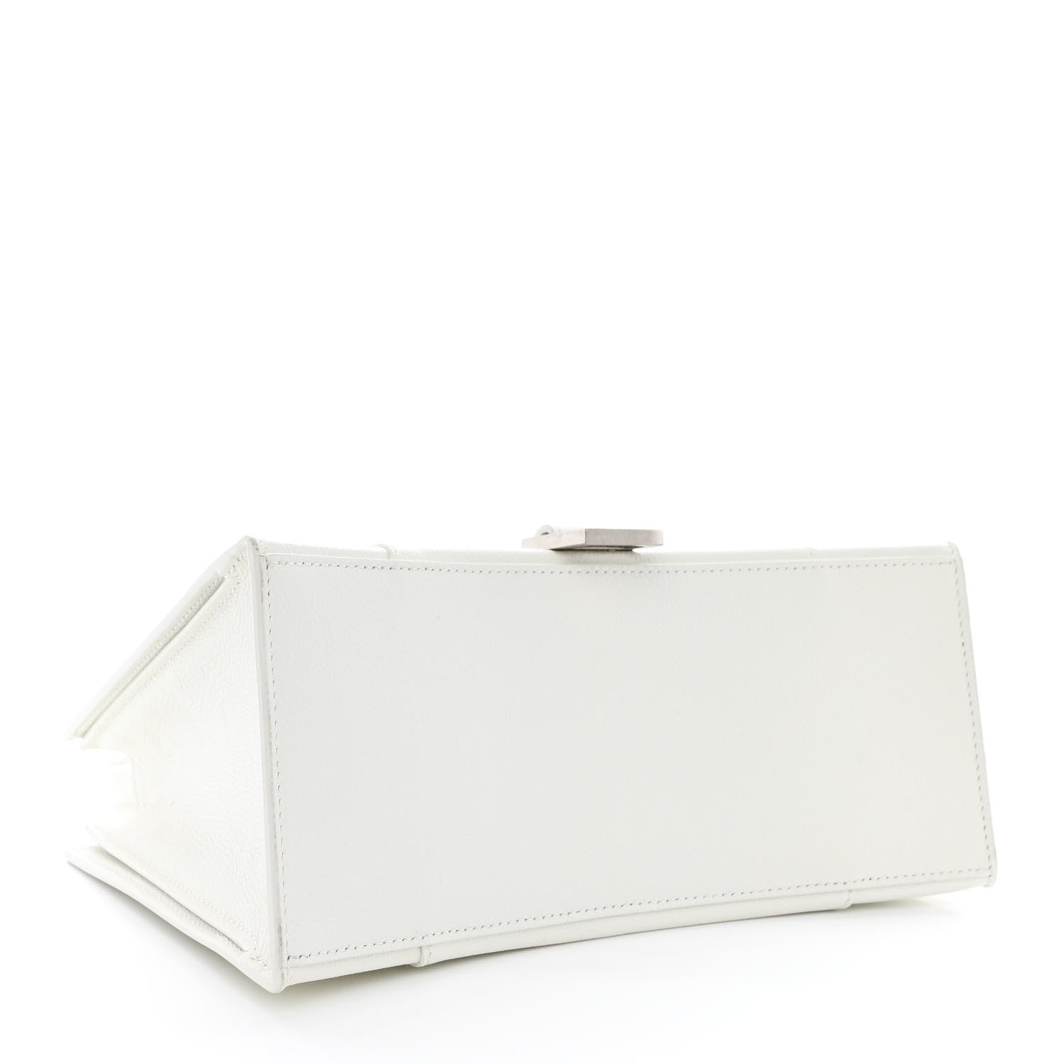 Balenciaga Grained Calfskin XS Hourglass East West Tote White 4 of 11