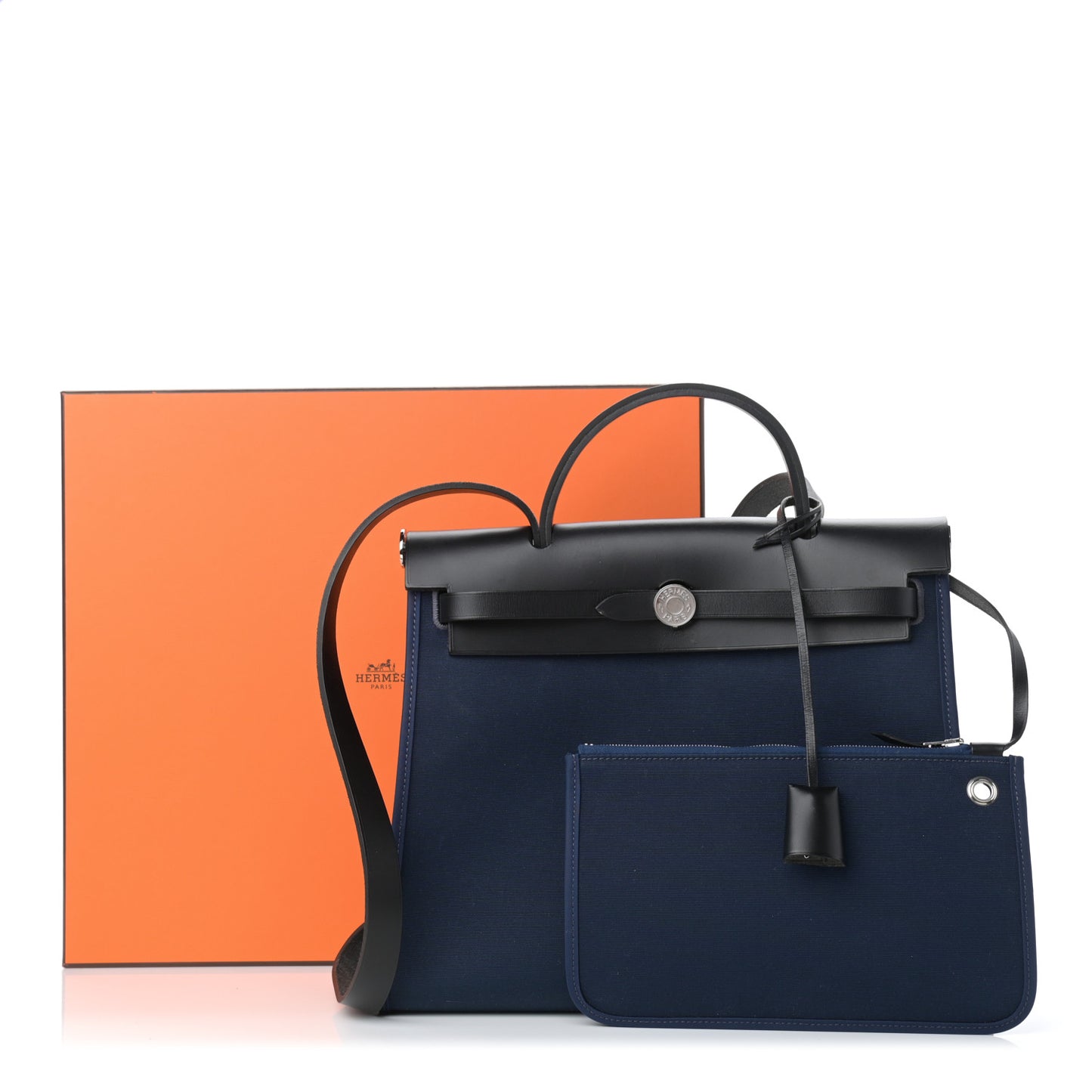Toile Vache Hunter Herbag Zip Retourne 31 PM Black Bleu Indigo