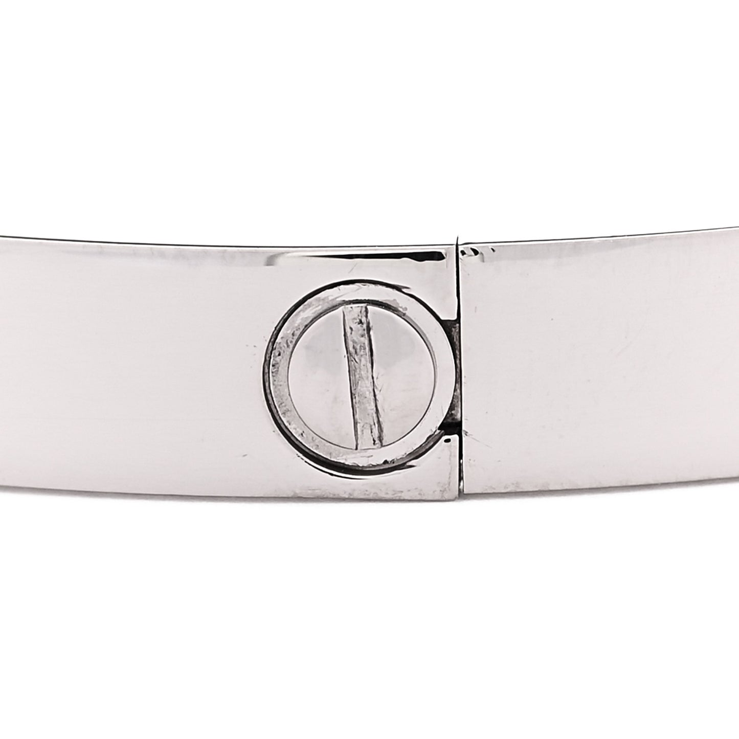 18K White Gold LOVE Bracelet 16