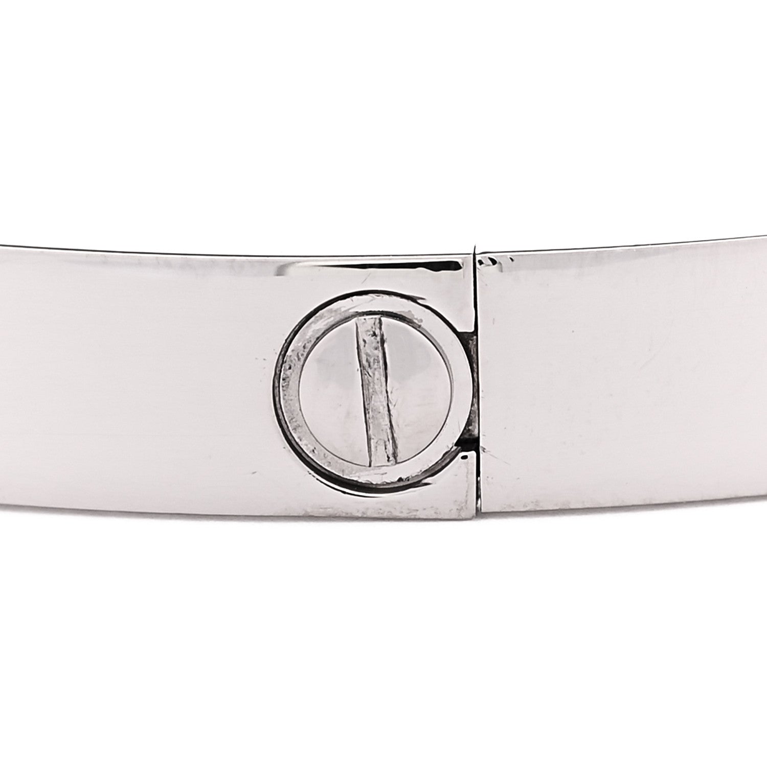 Cartier 18K White Gold LOVE Bracelet 16 6 of 7