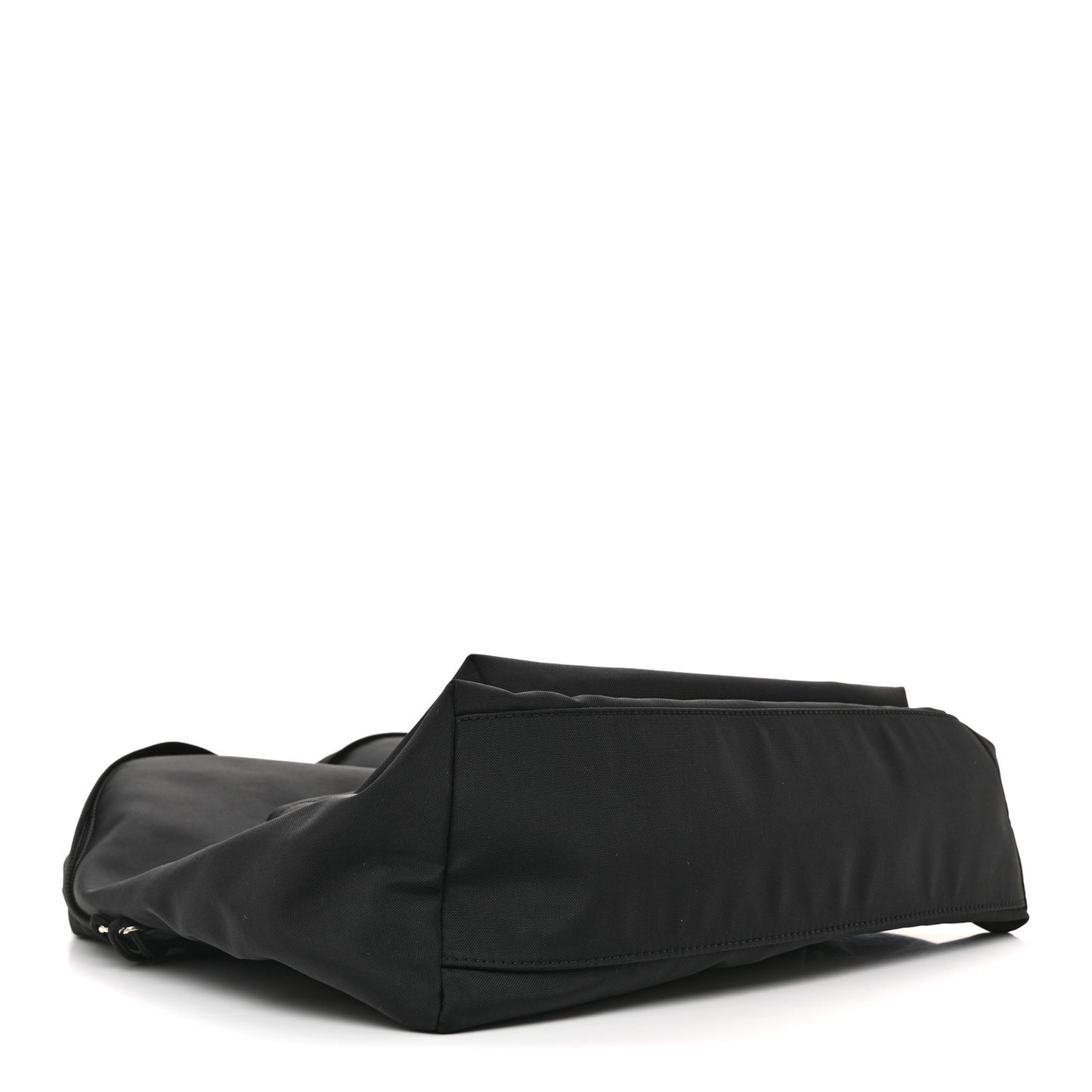 Sport Nylon Logo Embroidered Large Wheel Backpack Black