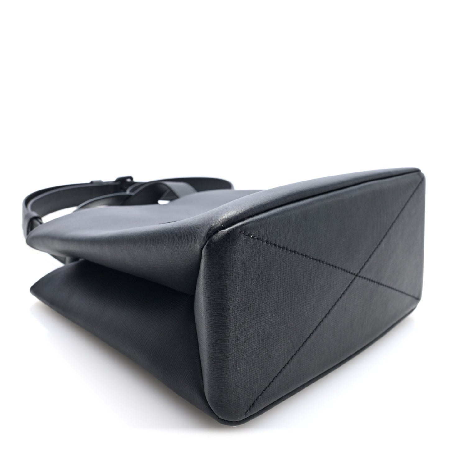 Calfskin Mini Shopper Tote  Black