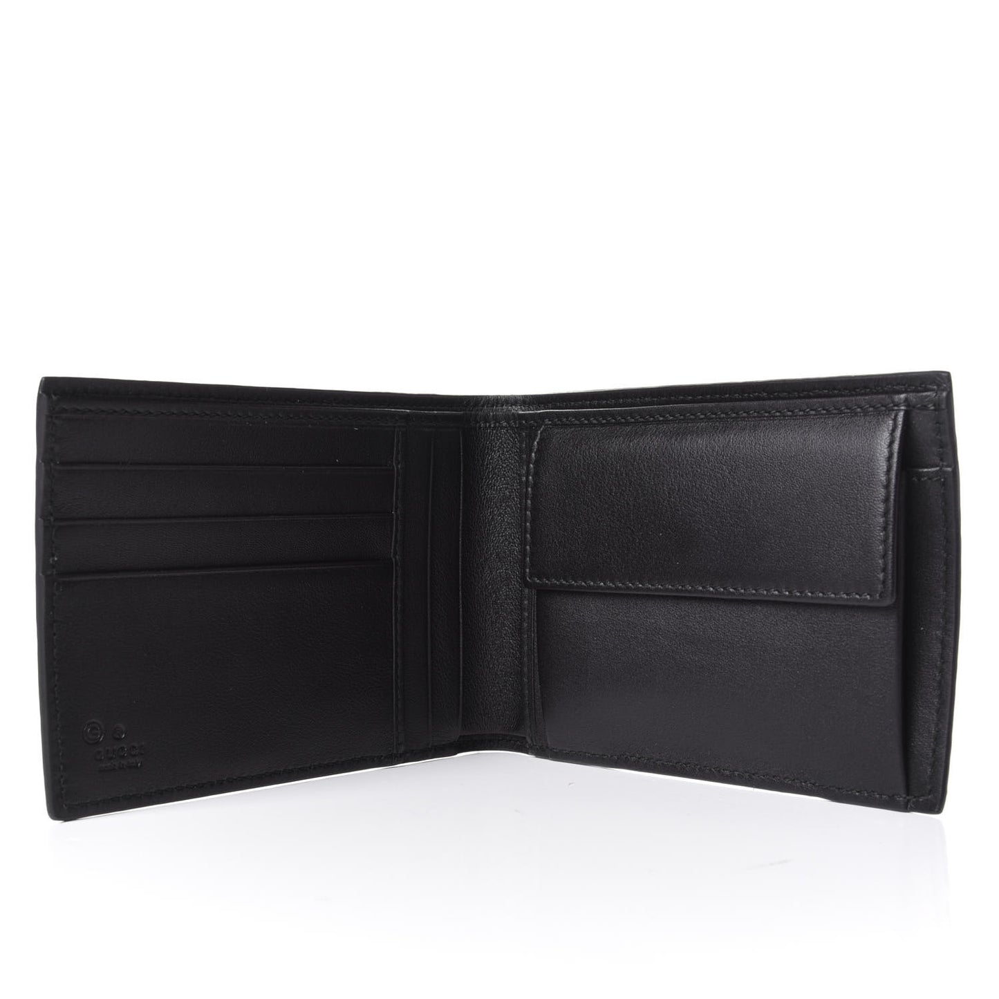 Microguccissima Bi-Fold Wallet Black
