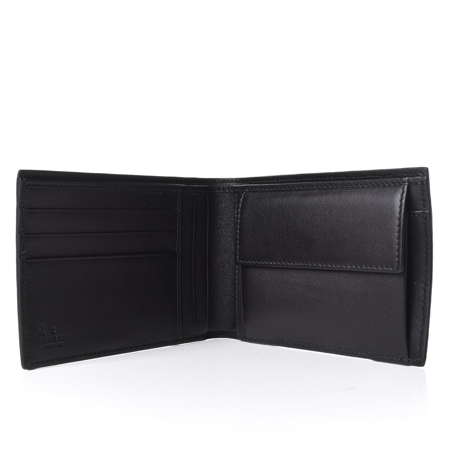 Gucci Microguccissima Bi-Fold Wallet Black 5 of 7