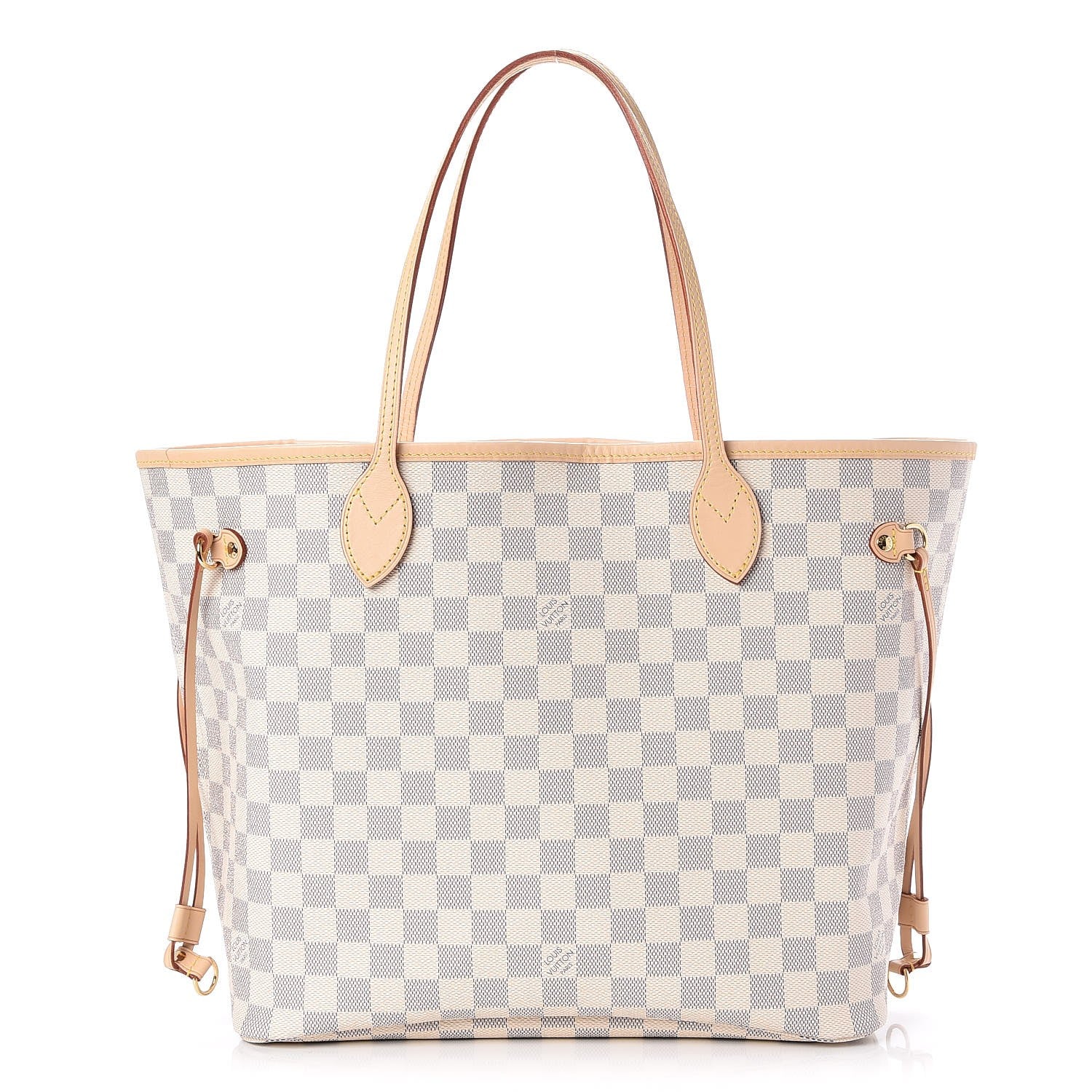 Louis Vuitton Damier Azur Neo Neverfull MM Rose Ballerine 1 of 7