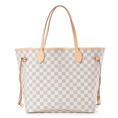 Louis Vuitton Damier Azur Neo Neverfull MM Rose Ballerine 1 of 7