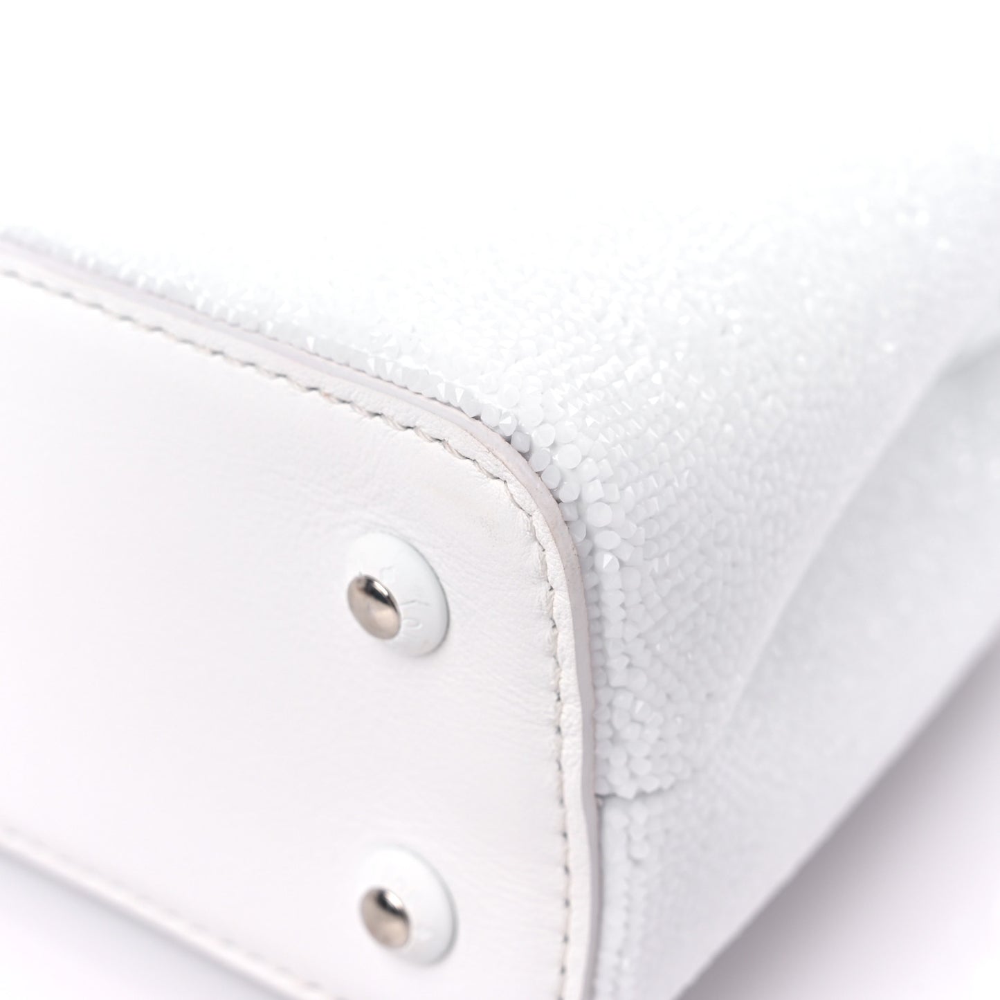 Swarovski Calfskin Capucines Mini White