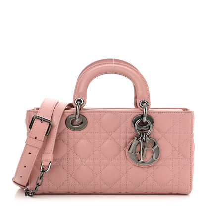 Christian Dior Lambskin Cannage Medium Lady D-Joy Old Rose 1 of 12
