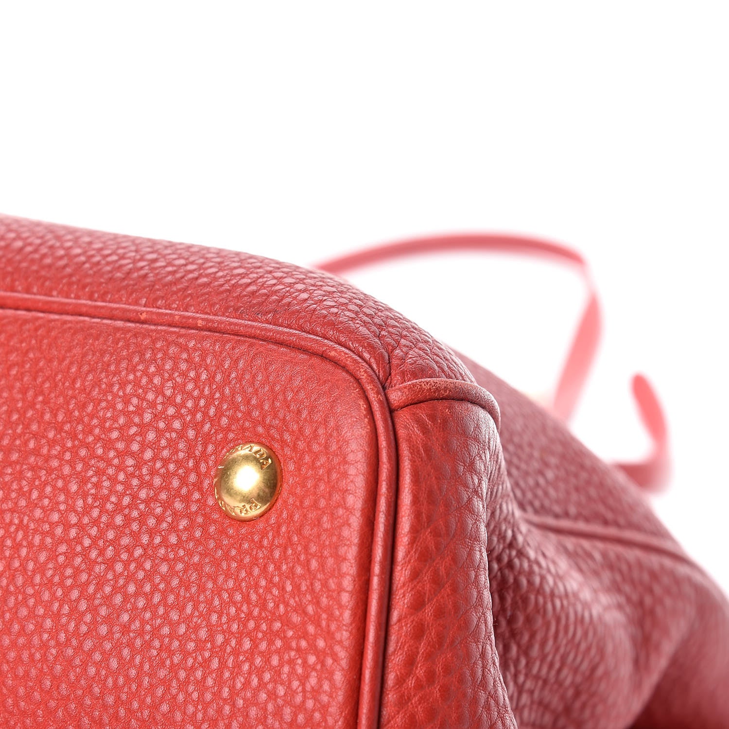 Prada Vitello Daino Tote Rosso 20 of 22