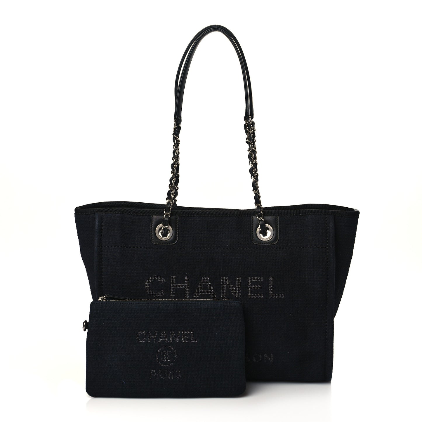Canvas Small Deauville Tote Black