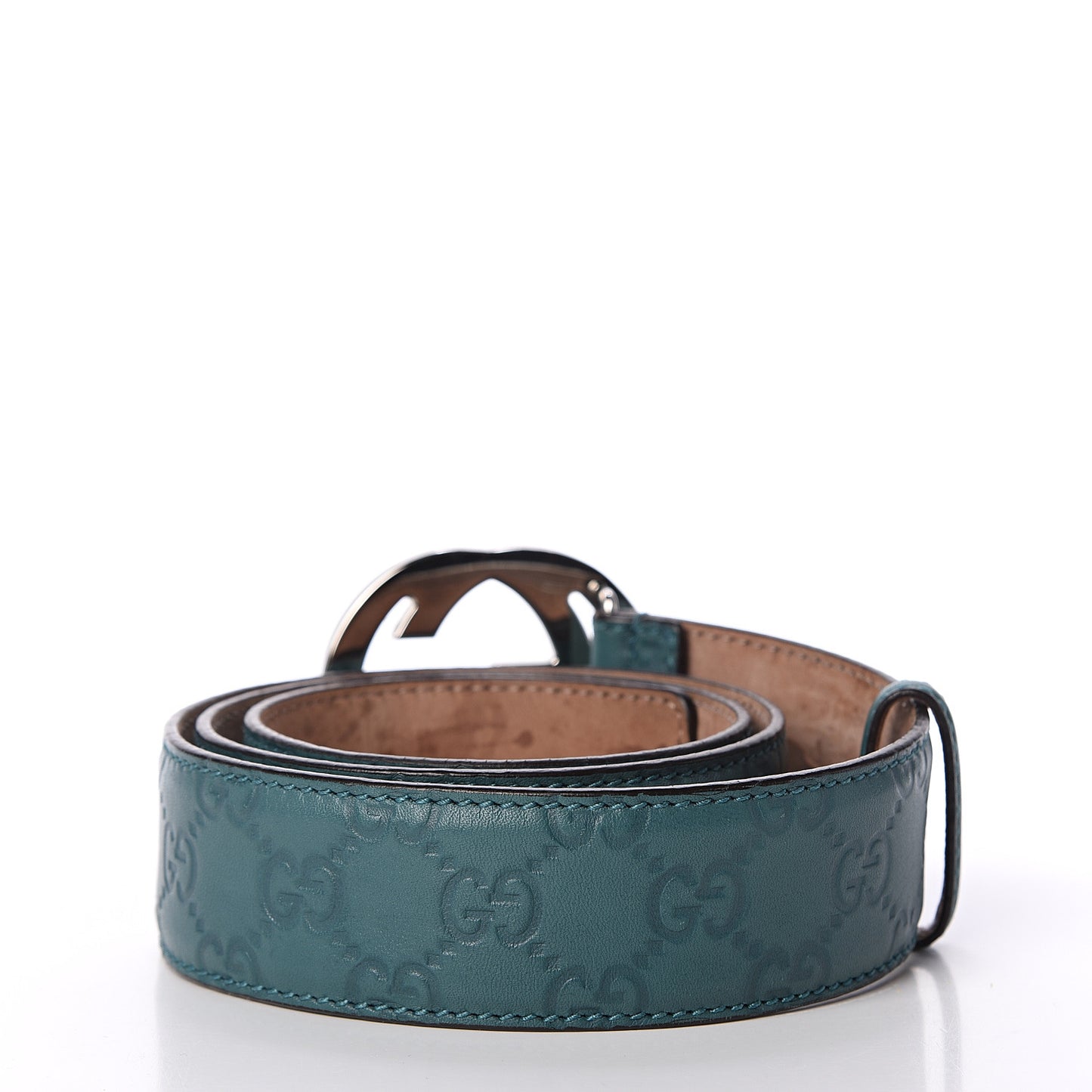 Guccissima Interlocking G Belt 90 36 Deep Cobalt