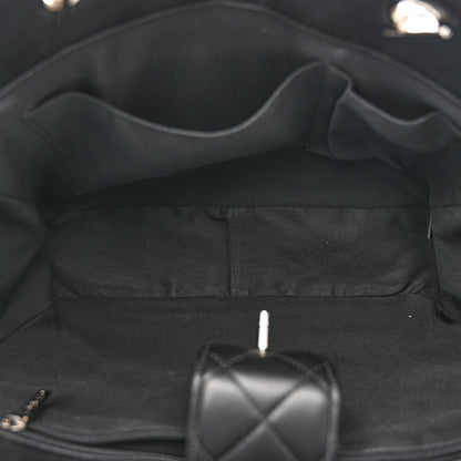 Chanel Calfskin Quilted Large CC Shopping Tote Black 5 of 12