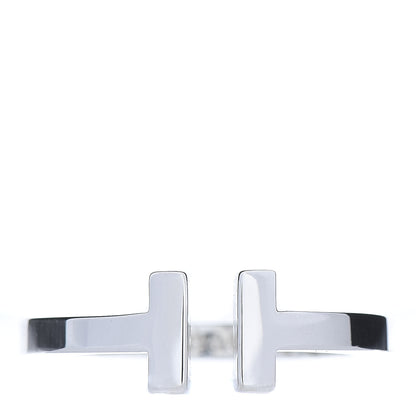 Tiffany Sterling Silver T Square Ring 60 9 1 of 4